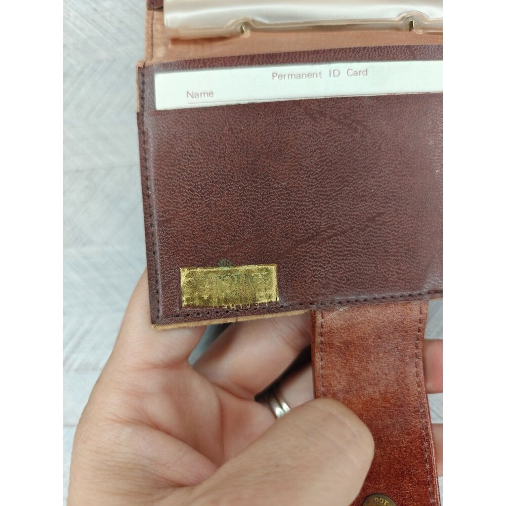 Vintage Baronet Women's Cork Leather Wallet Snap Closure Bifold - Picture 3 of 10